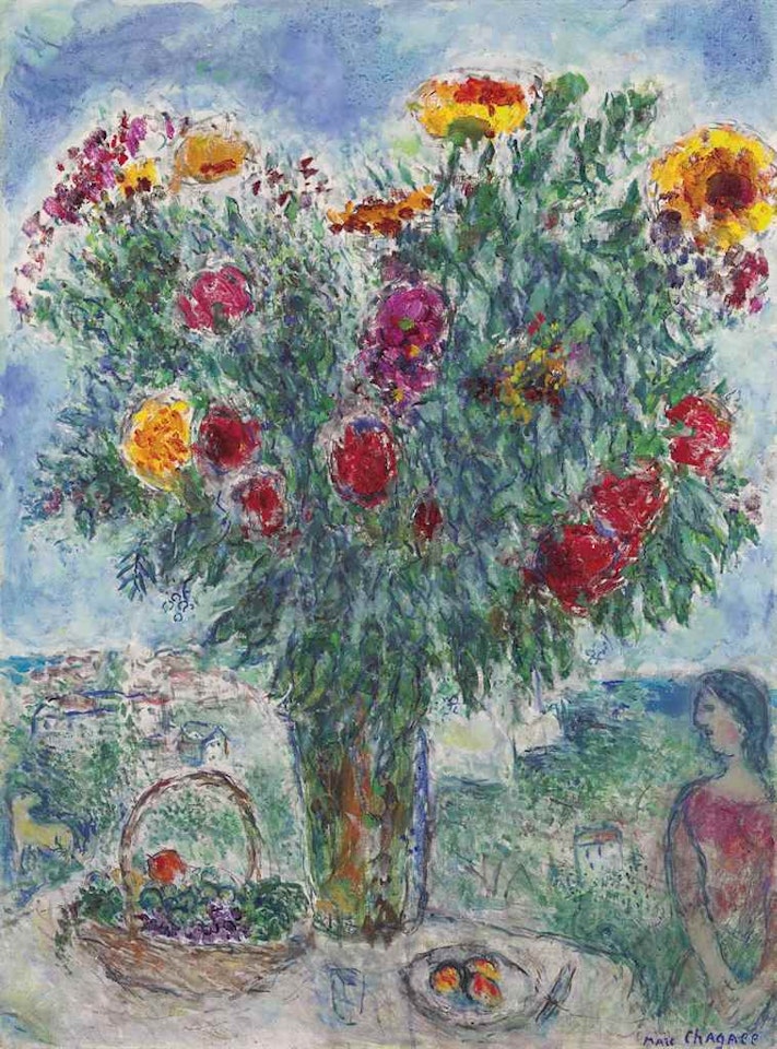 Le grand bouquet by Marc Chagall