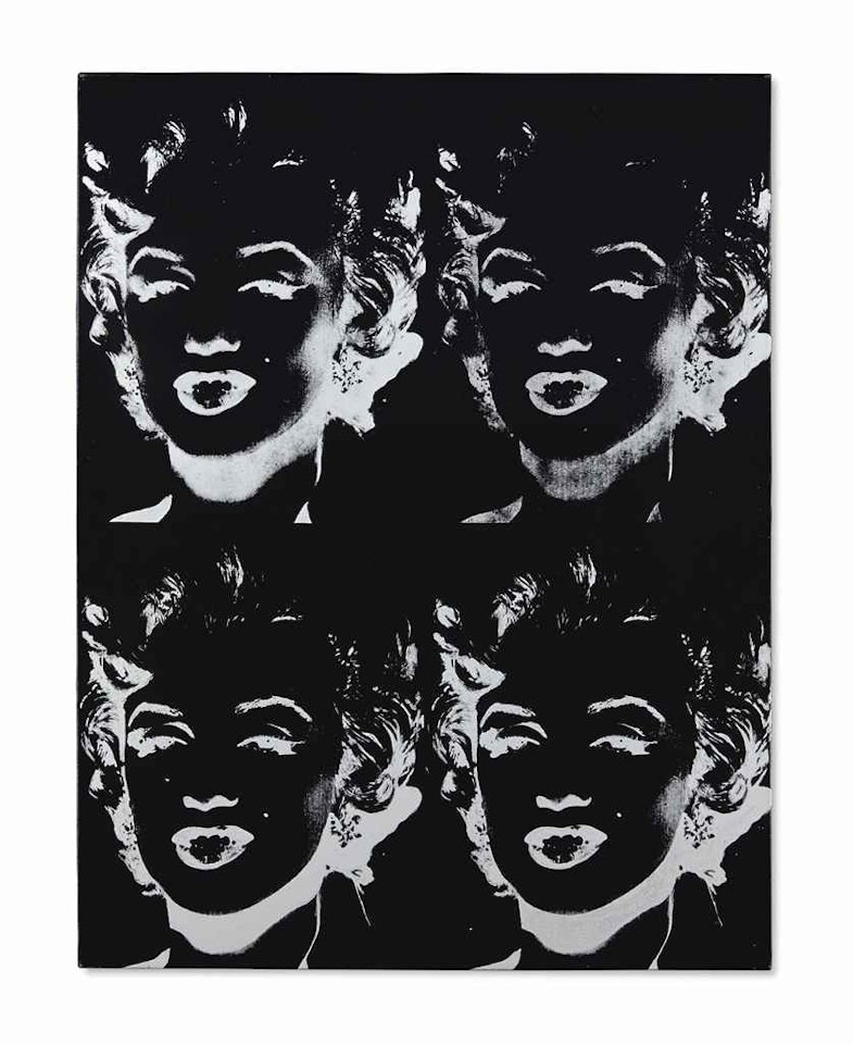 Four Marilyns (Reversal) by Andy Warhol