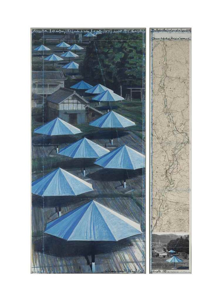 The Umbrellas (Project for Japan and Western-USA) by Christo