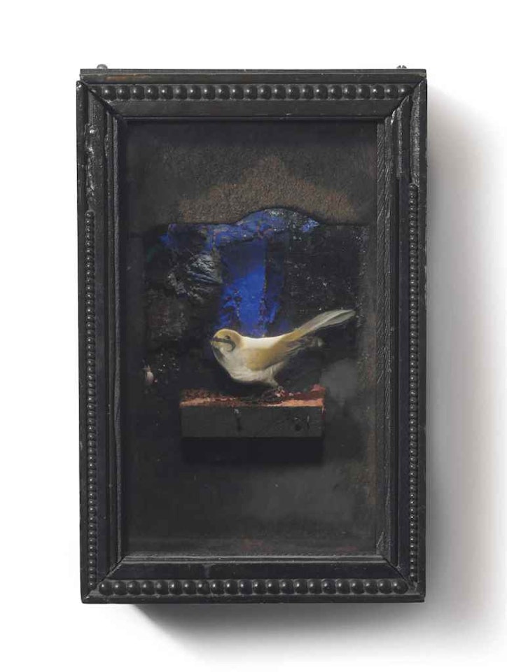 Untitled [Yellow Bird Habitat] by Joseph Cornell