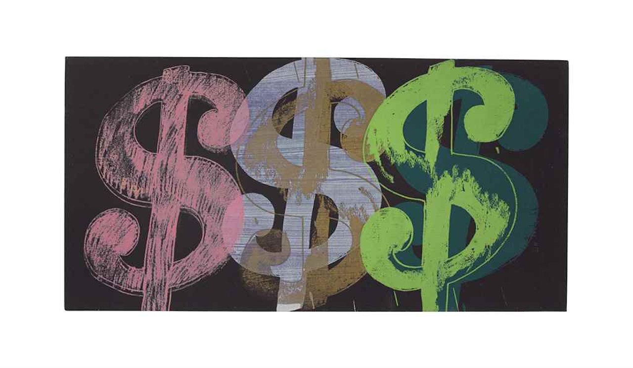 Triple Dollar Sign by Andy Warhol