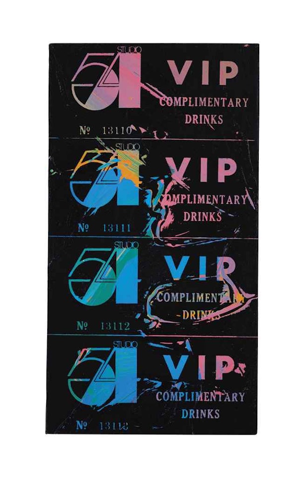 VIP Ticket - Studio 54 by Andy Warhol