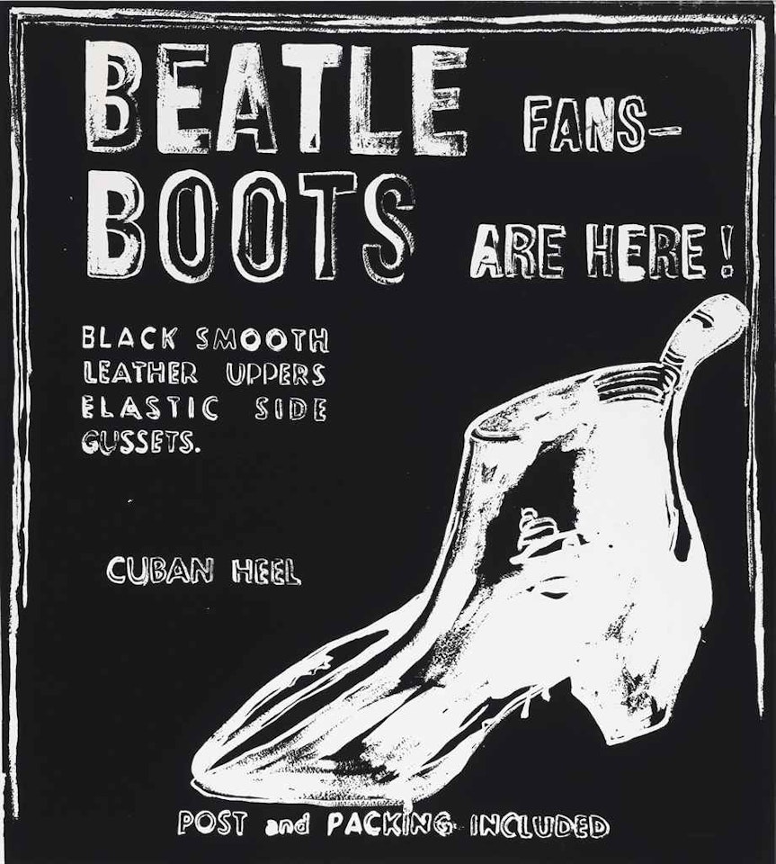 Beatle Boots (Negative) by Andy Warhol