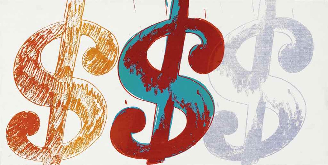 Triple Dollar Sign by Andy Warhol