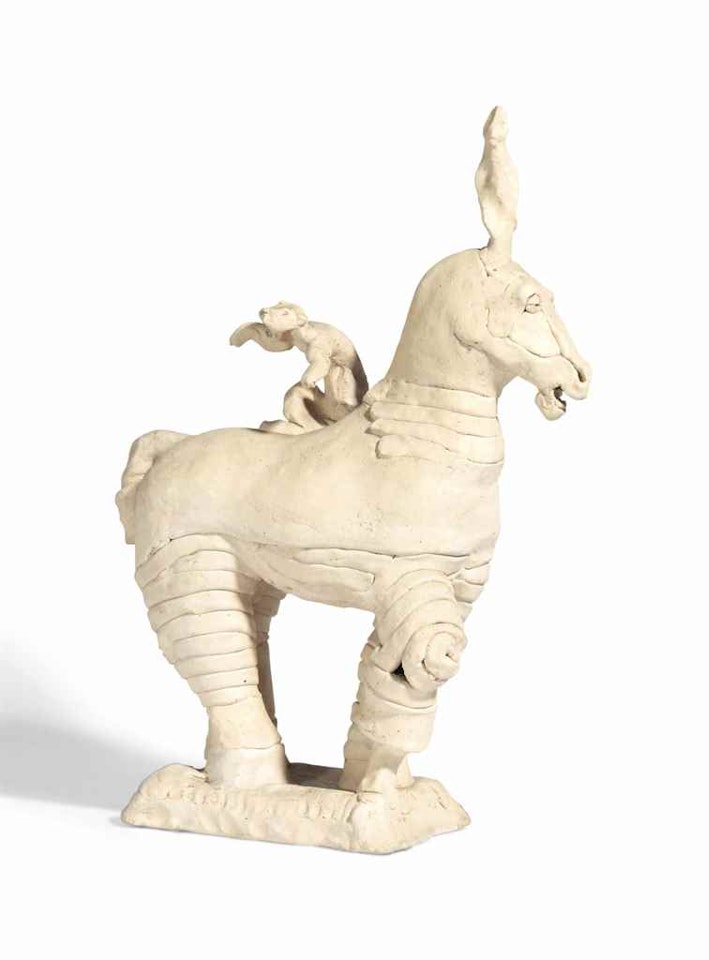 Unicorn and monkey by Barry Flanagan