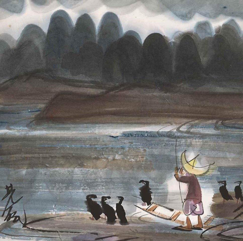 Fishing Boat by Lin Fengmian
