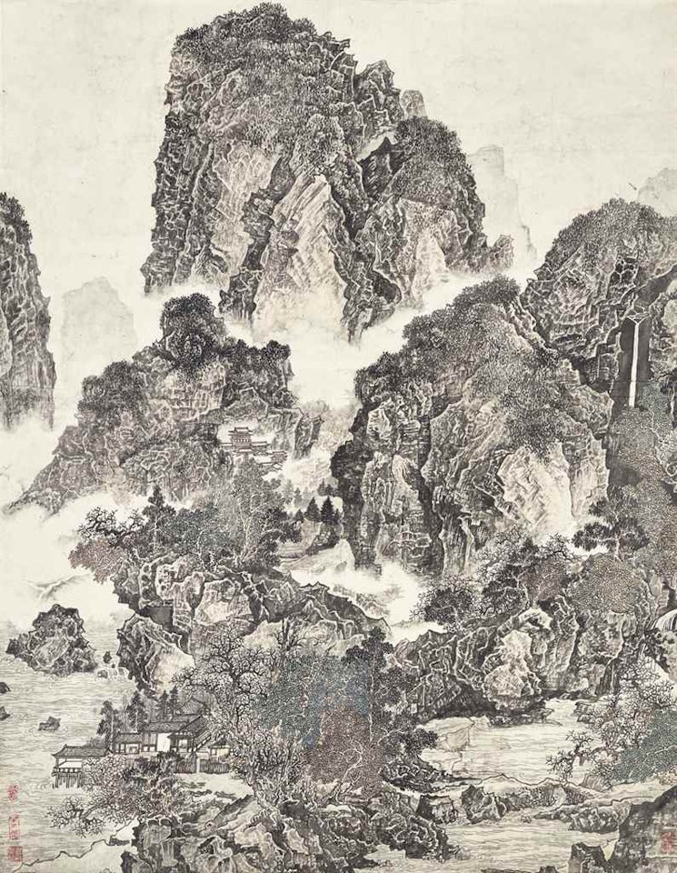 Landscape in Song Style by Huang Qiuyuan
