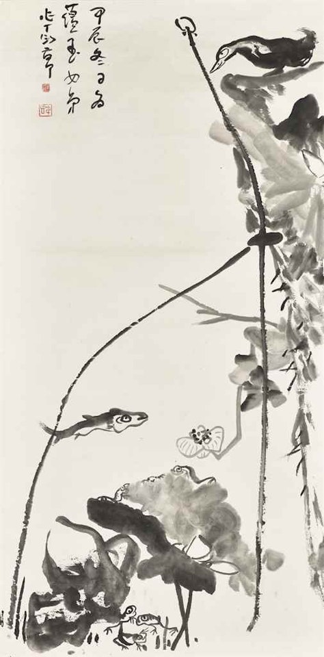 Lotus and Ducks by Ding Yanyong