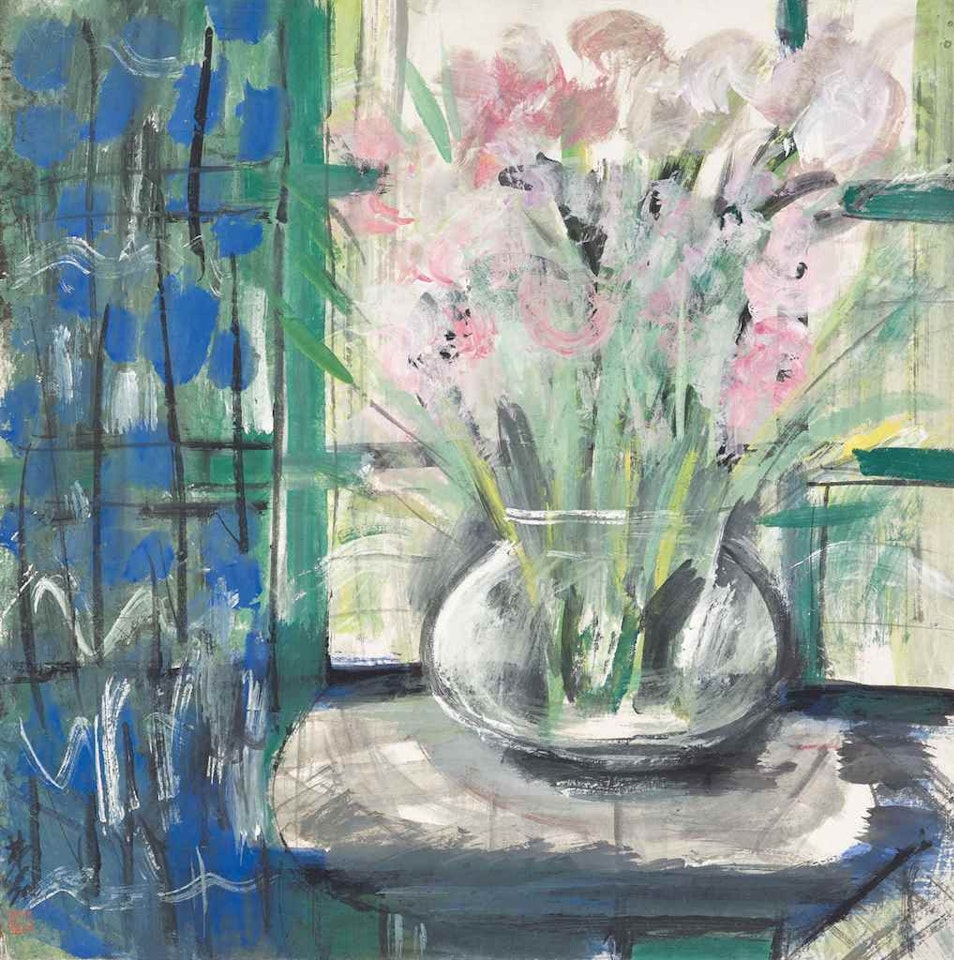 Flowers in a Vase by Lin Fengmian