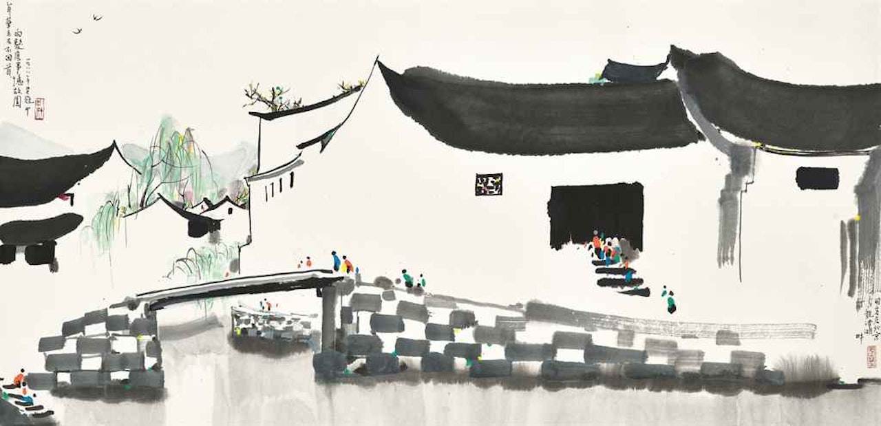 Jiangnan Water Village by Wu Guanzhong