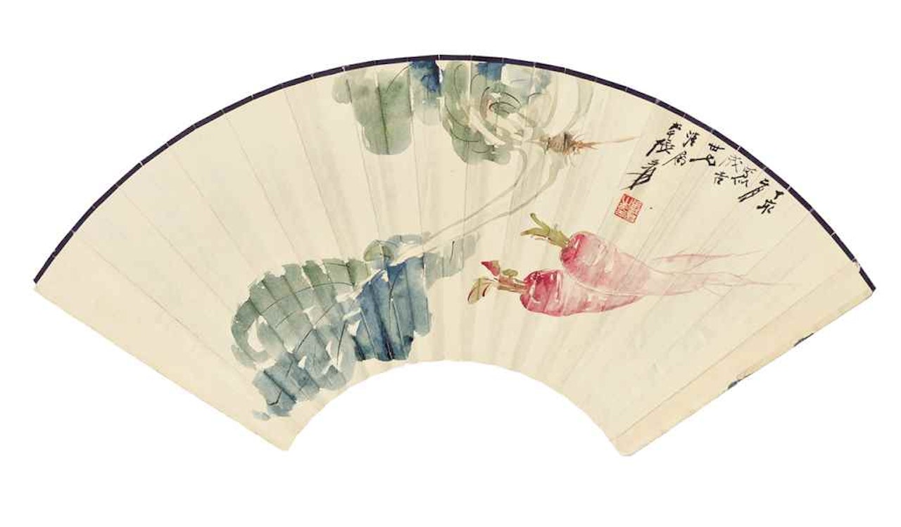 Cabbage and Radishes by Zhang Daqian