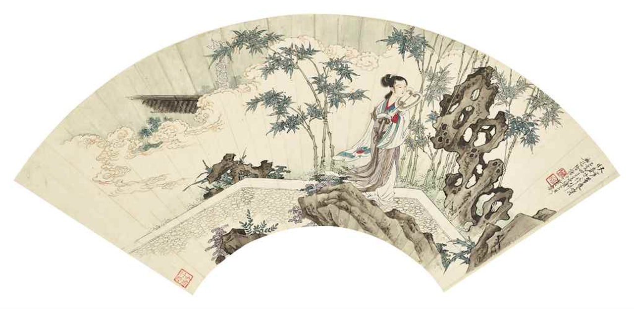 Lady in the Garden by Xu Cao