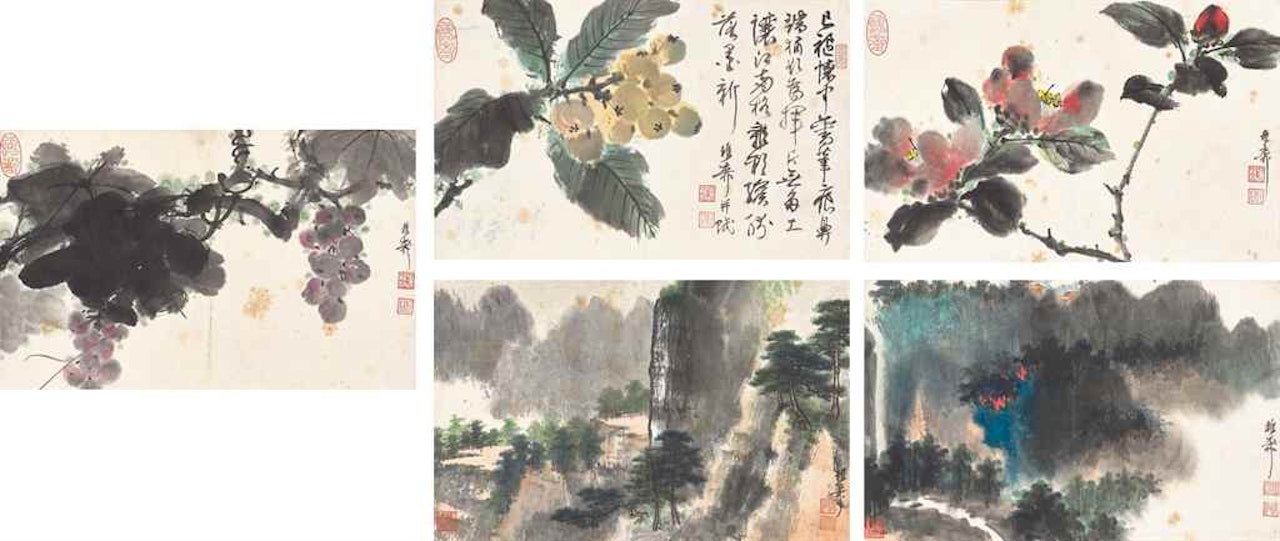 Flowers and Landscapes by Xie Zhiliu