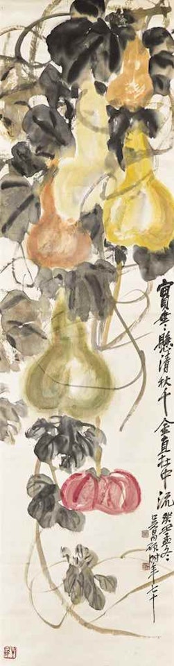 Gourds and Pumpkin by Wu Changshuo