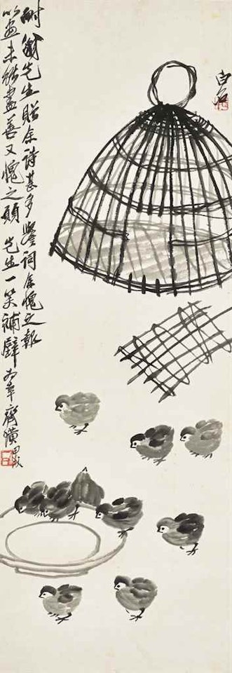 Chicks by Qi Baishi