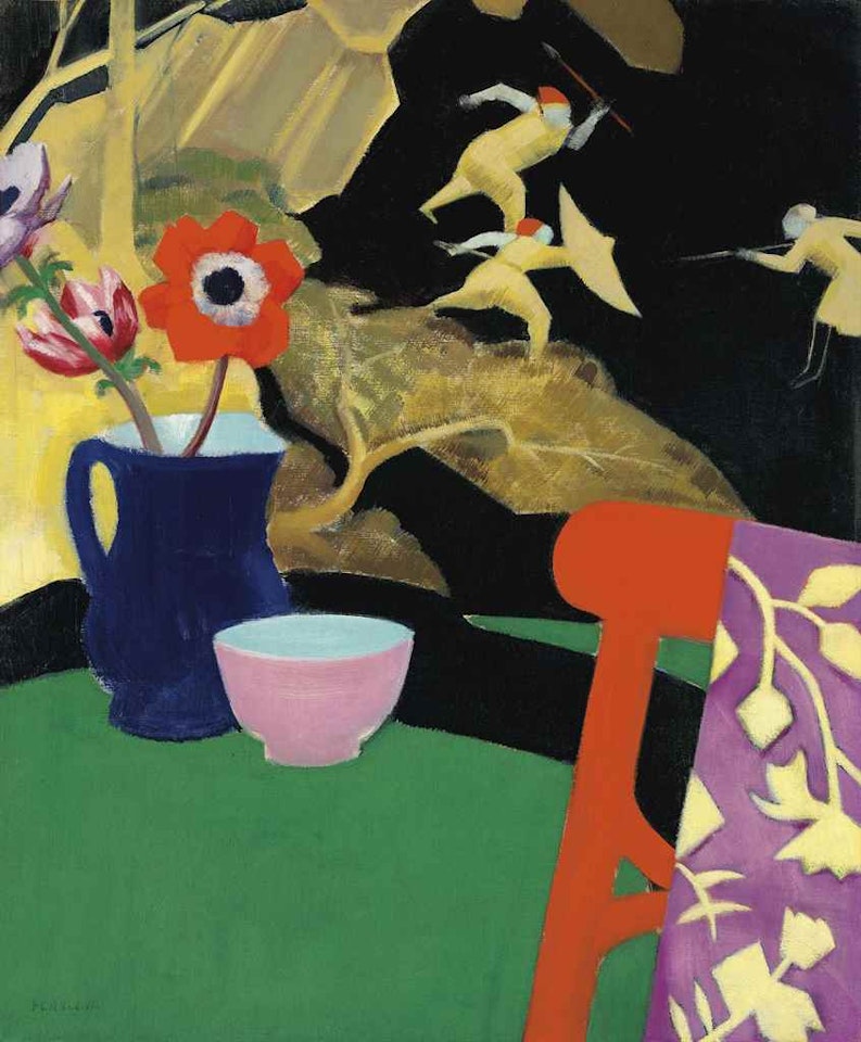 Still Life with Lacquer Screen by Francis Campbell Boileau Cadell