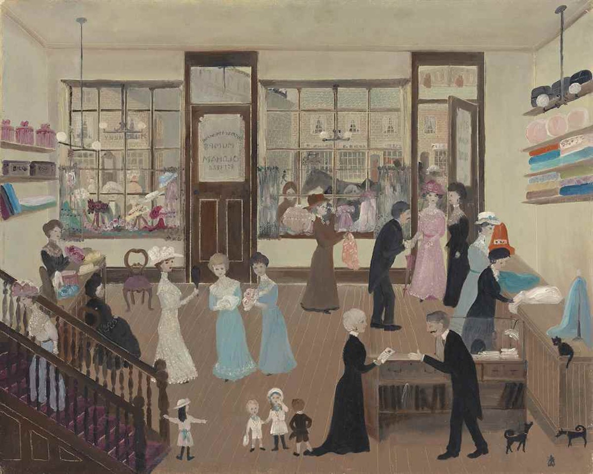 Buying Summer Hats by Helen Bradley