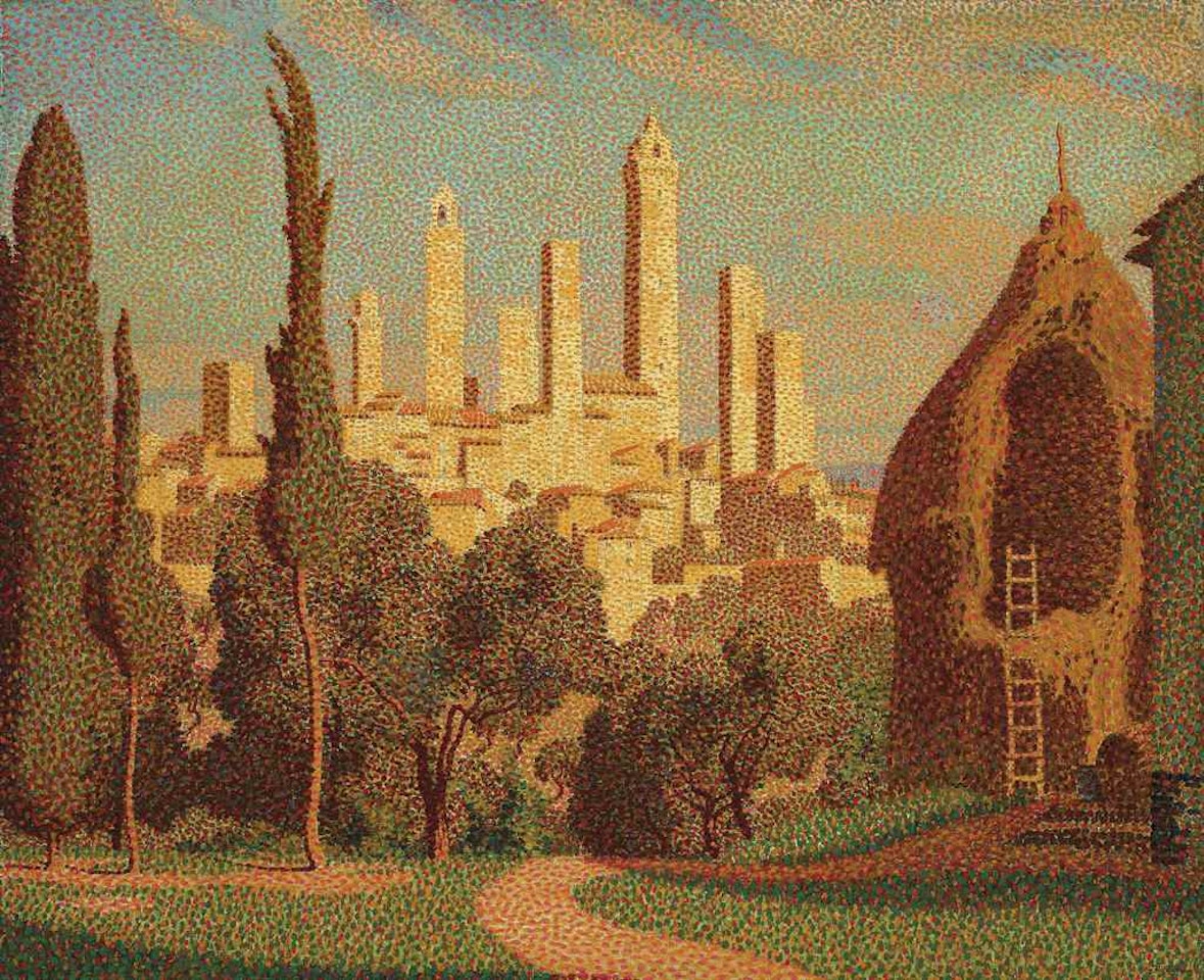 Evening Light, San Gimignano by Claude-Francis Barry