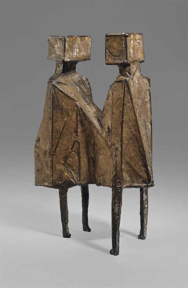 Maquette VIII Two Watchers V by Lynn Chadwick