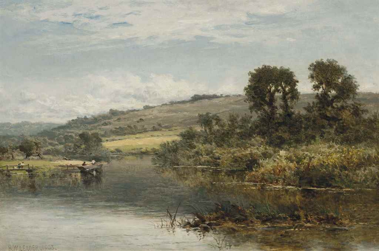 The Thames at Streatley by Benjamin Williams Leader