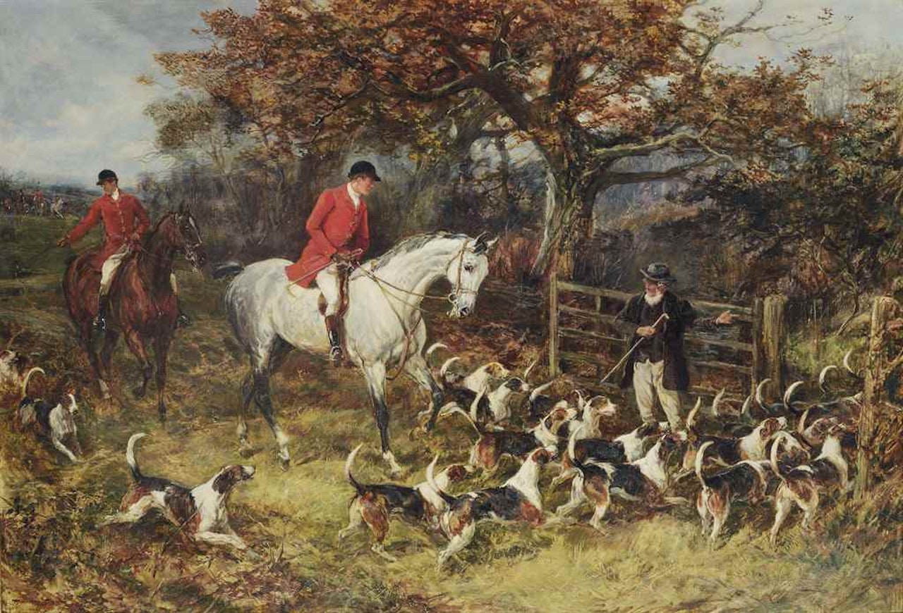 Drawing the covert by Heywood Hardy