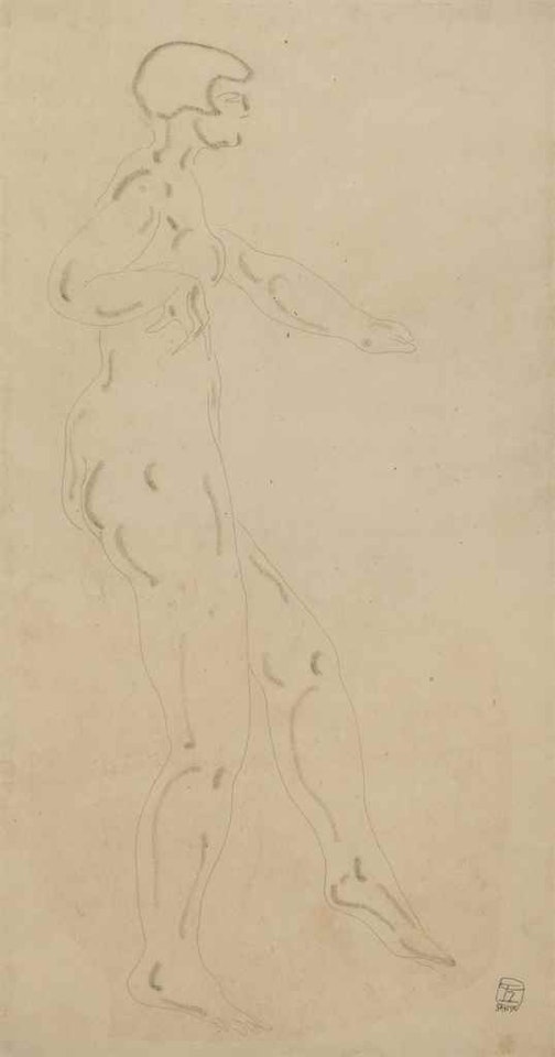 STANDING NUDE by Sanyu