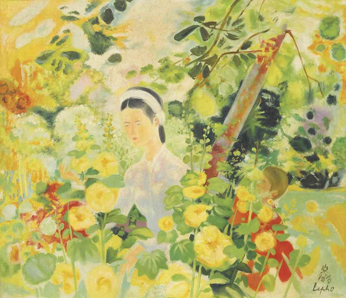 LADY IN THE GARDEN by Le Pho