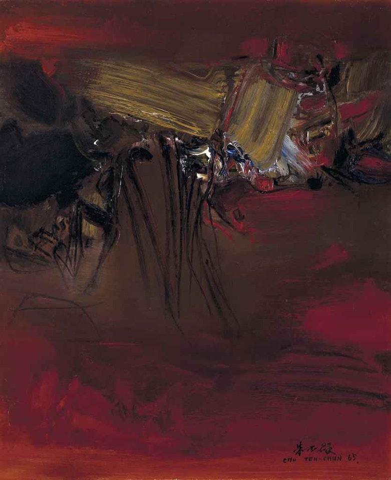 NO. 202 (THE BATH OF FIRE) by Chu Teh-Chun