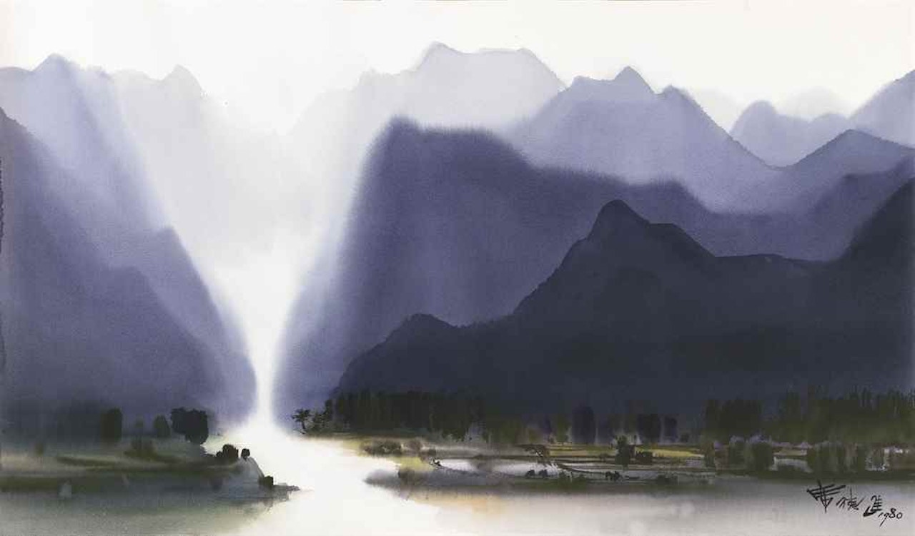 LANDSCAPE IN GUGUAN by Xi Dejin