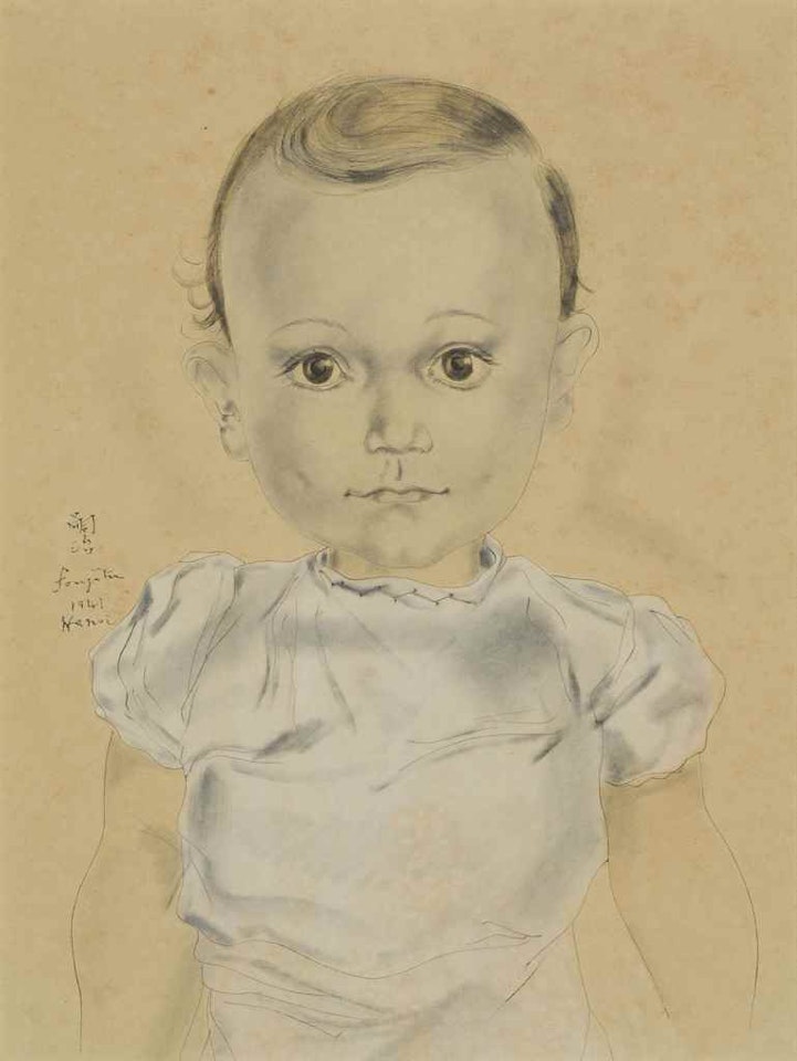PORTRAIT D'ENFANT (PORTRAIT OF A CHILD) by Leonard Tsuguharu Foujita