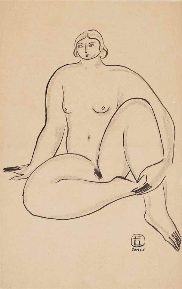 SEATED NUDE by Sanyu