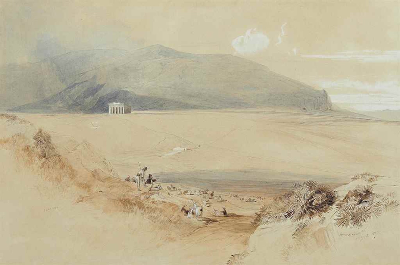 Segesta, Sicily by Edward Lear