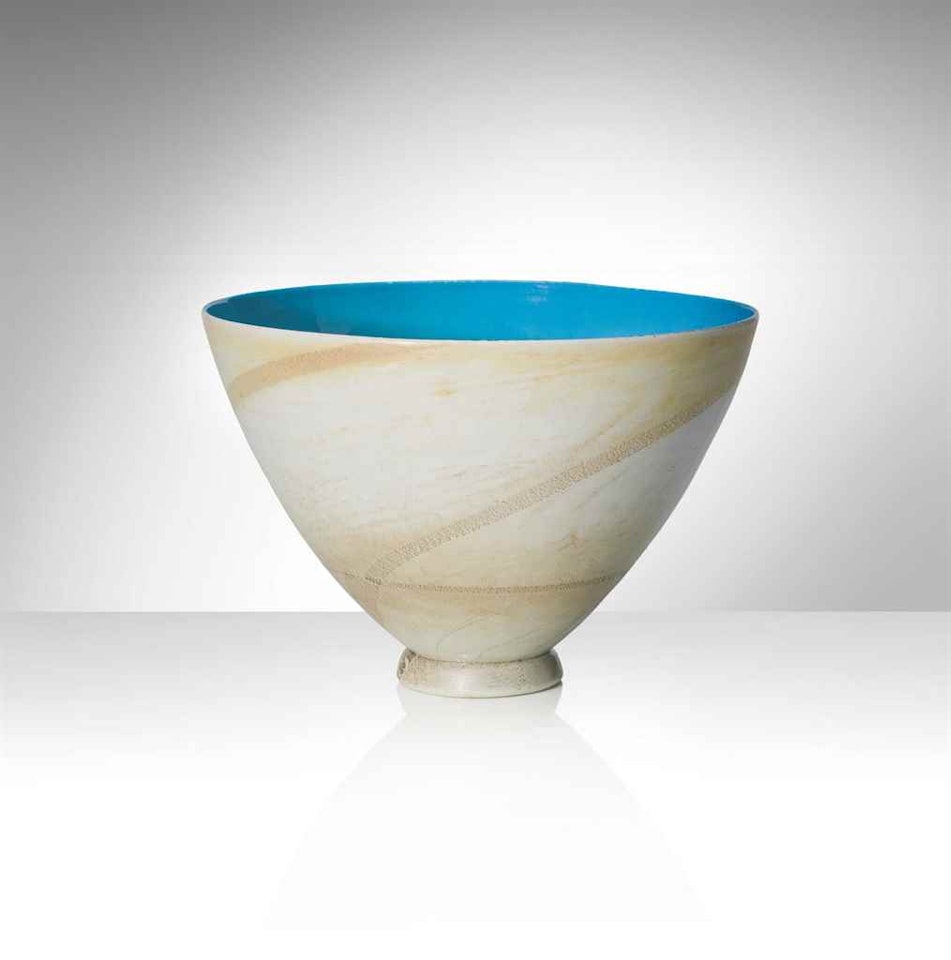 A LATTIMO INCAMICIATO FOOTED BOWL by Carlo Scarpa