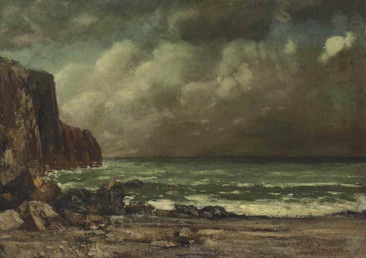 La Grève by Gustave Courbet