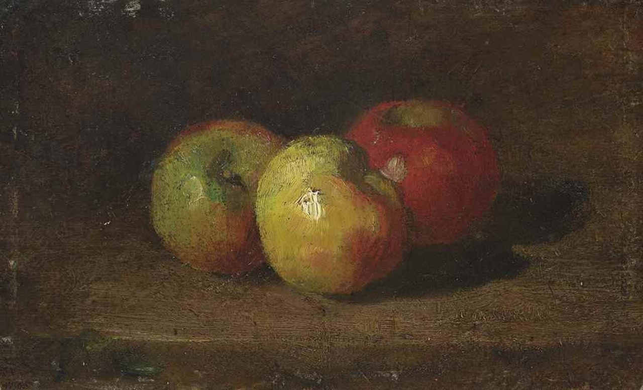 Nature morte aux trois pommes by Gustave Courbet