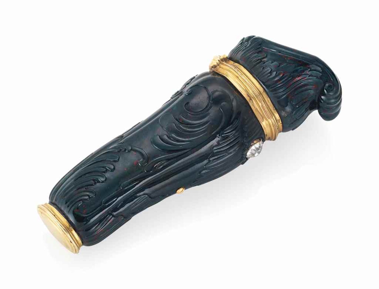 A GEORGE II GOLD-MOUNTED HARDSTONE NECESSAIRE by Anonymous