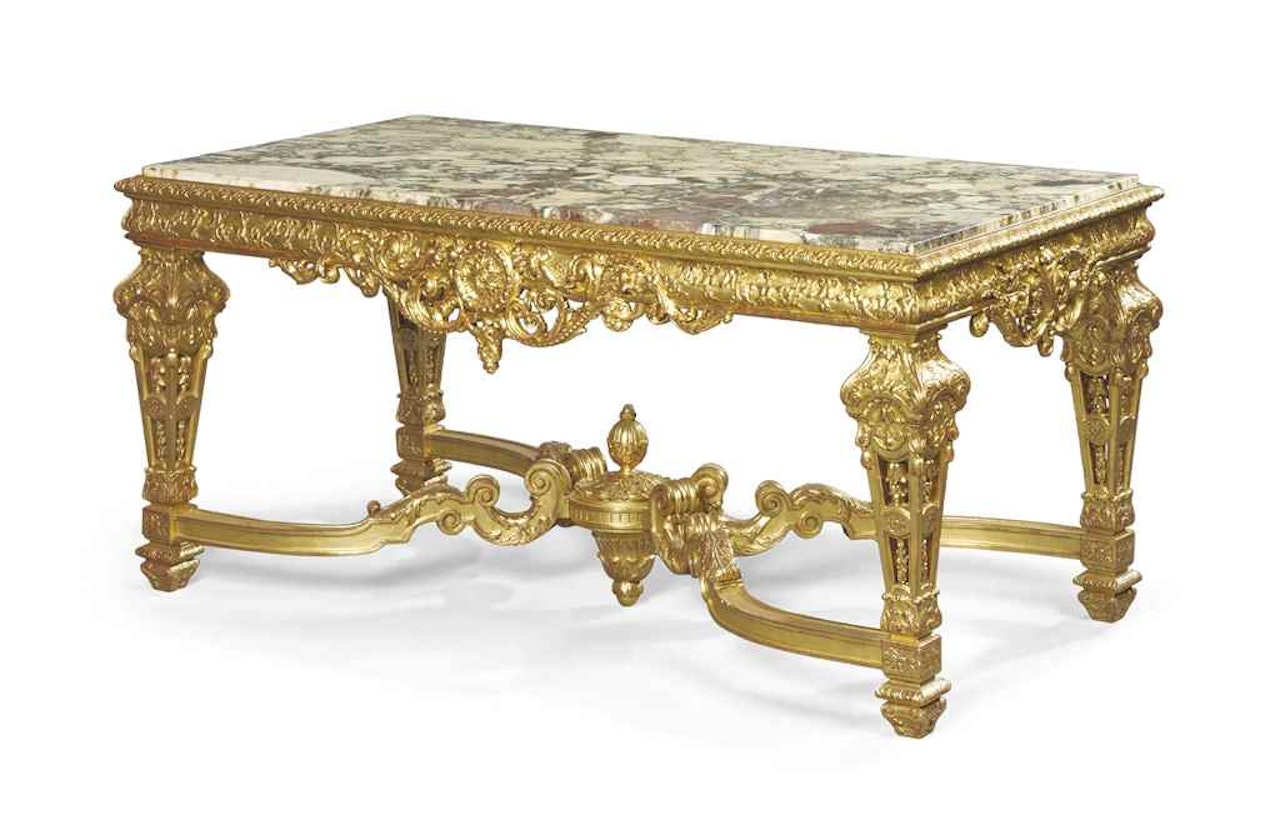 A FRENCH GILTWOOD CENTRE TABLE by Anonymous