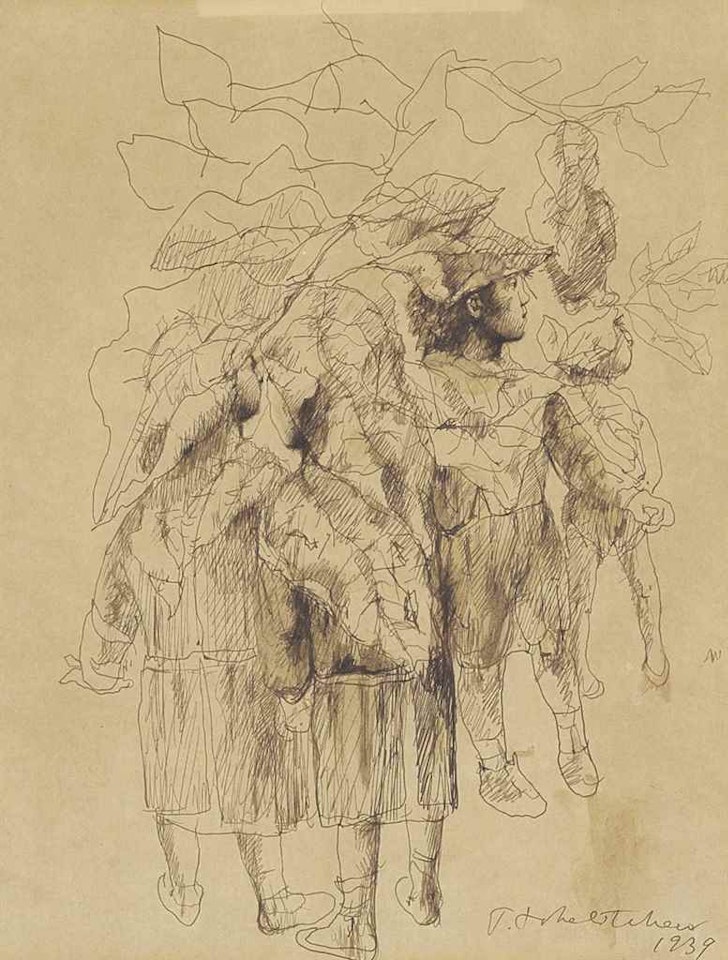 Leaf children by Pavel Tchelitchew