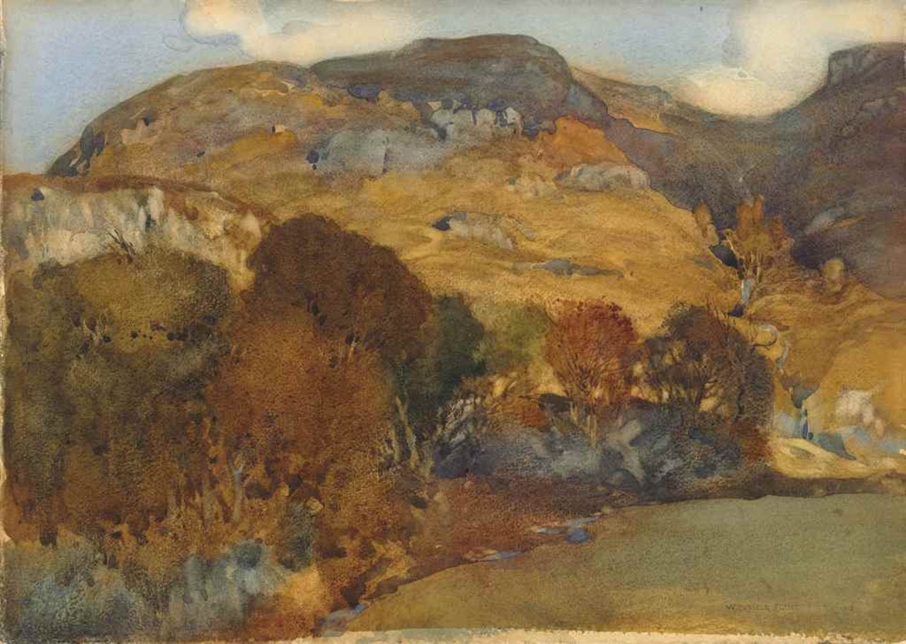 An autumnal landscape, Scotland by William Russell Flint