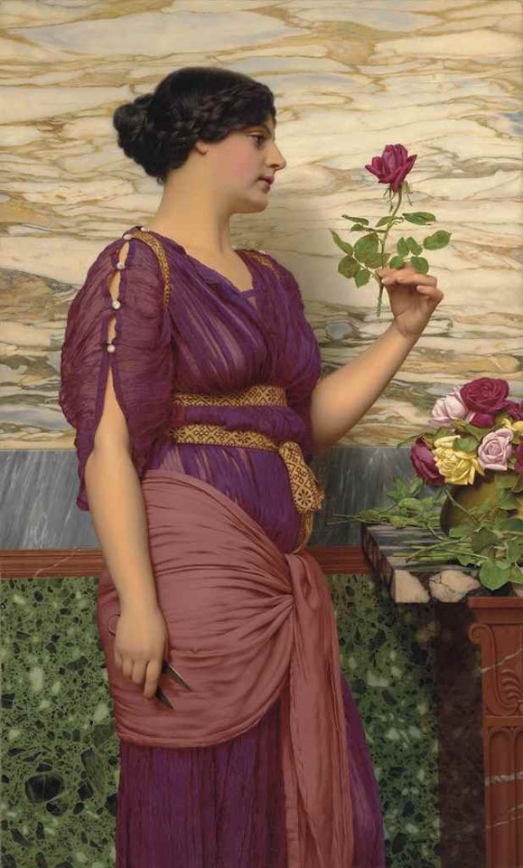 A Red, Red Rose by JOHN WILLIAM GODWARD, R.B.A.