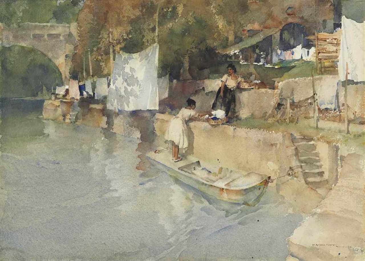 On the Baise at Lavardac, south-west France by William Russell Flint
