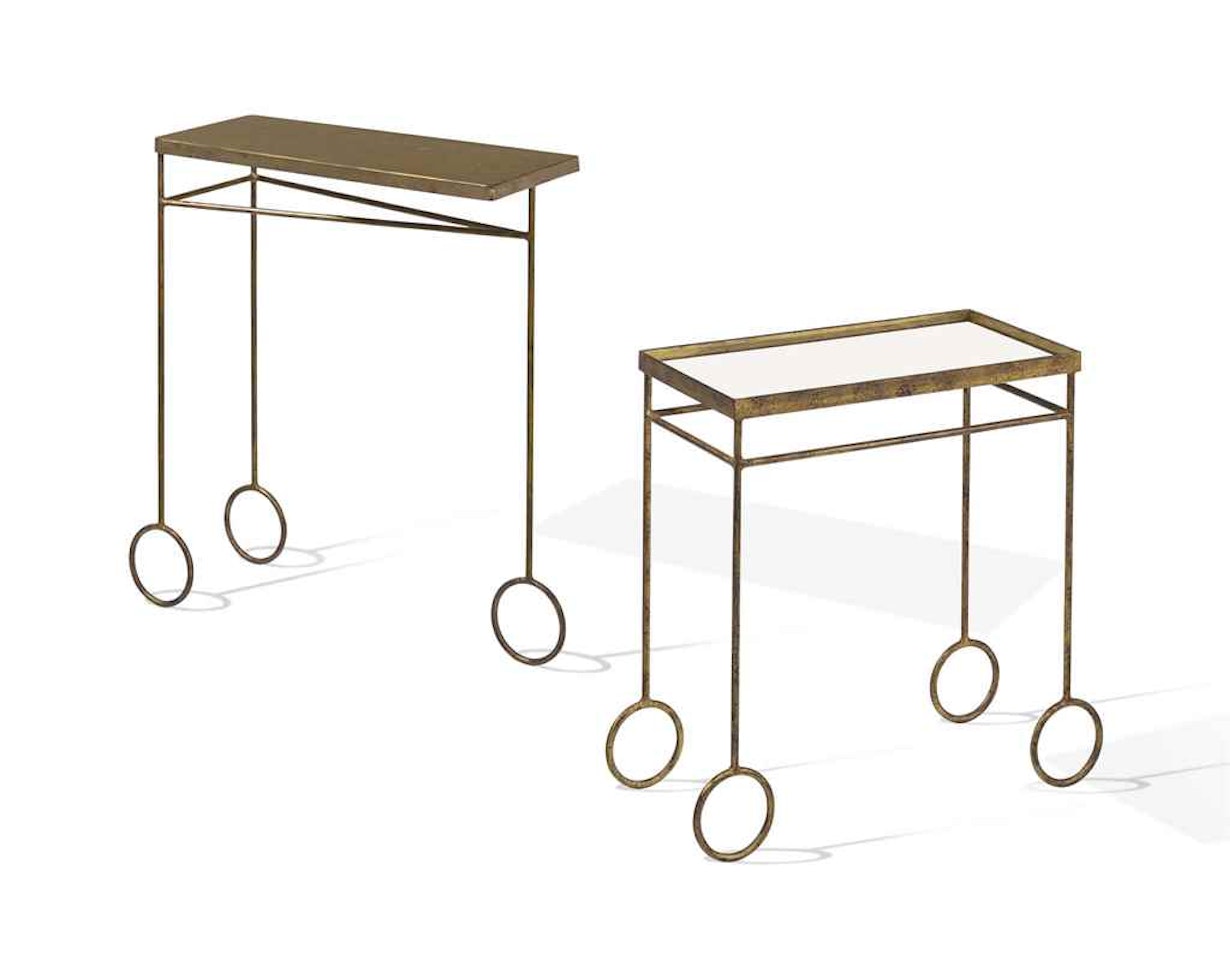 TWO 'YO-YO' SERVING TABLES by Jean Royere