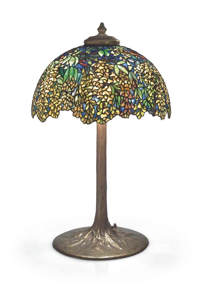 A 'LABURNUM' TABLE LAMP by Tiffany Studios