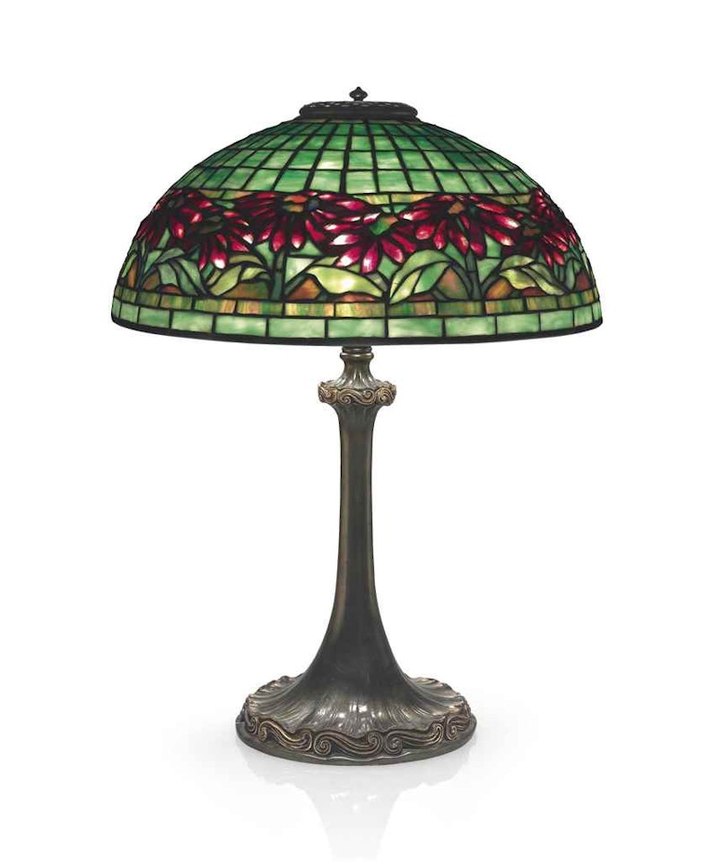 A 'POINSETTIA' TABLE LAMP by Tiffany Studios