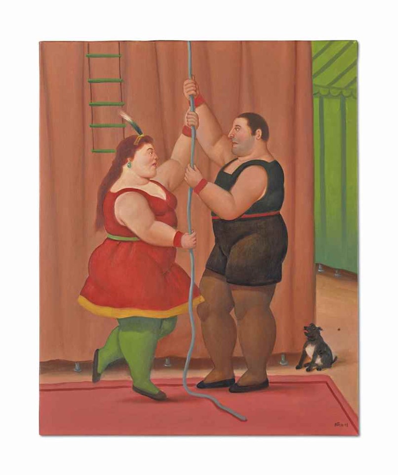 Les Trapézistes by Fernando Botero