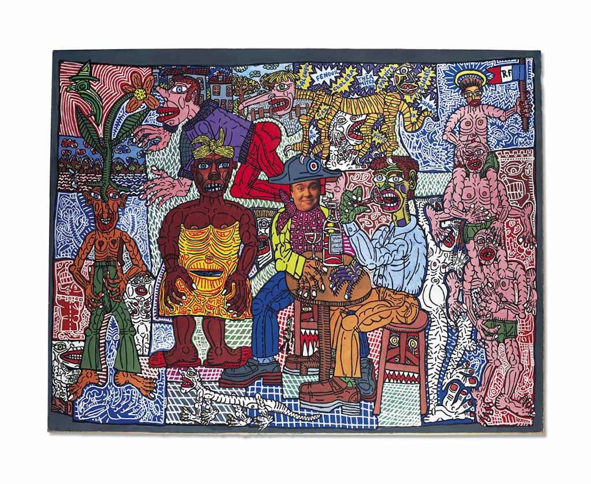Le Beaujolais Nouveau est arrivé by Robert Combas