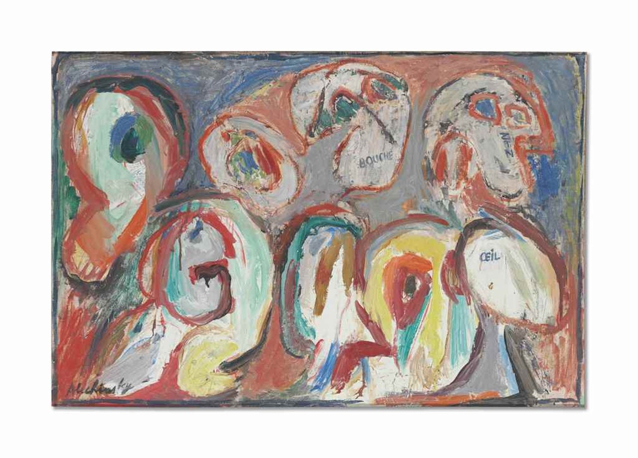 Les Choses, les Mots by Pierre Alechinsky