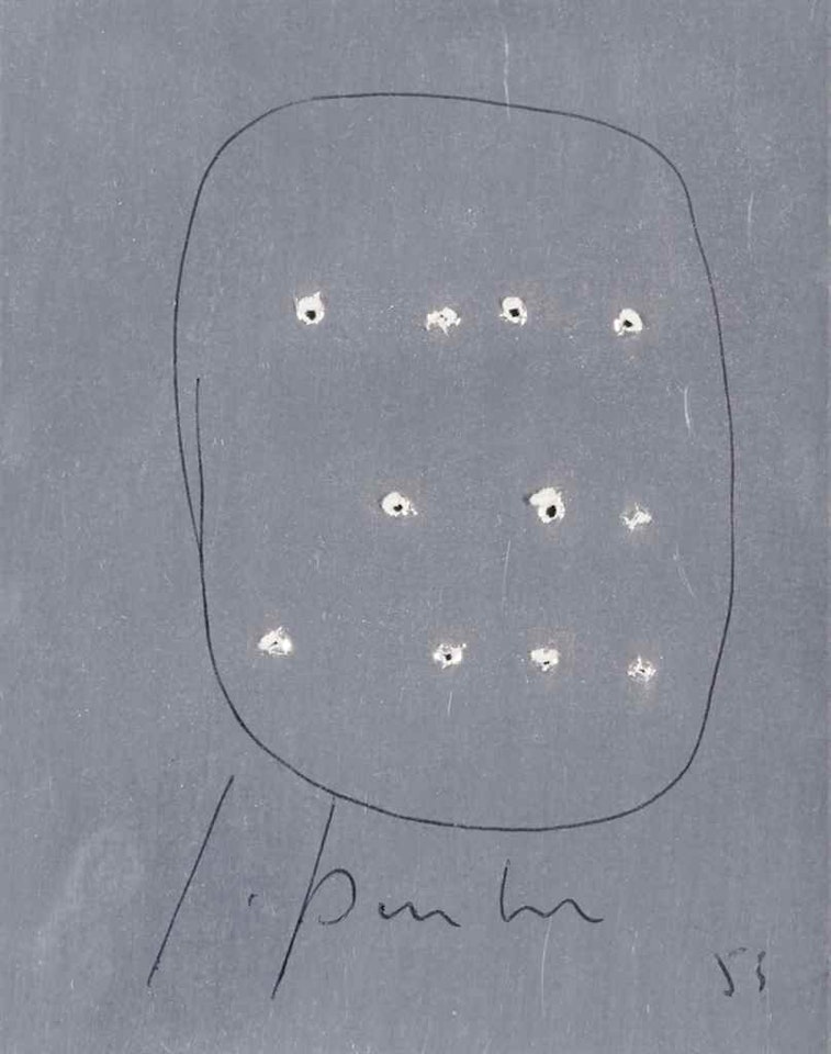 Concetto spaziale by Lucio Fontana