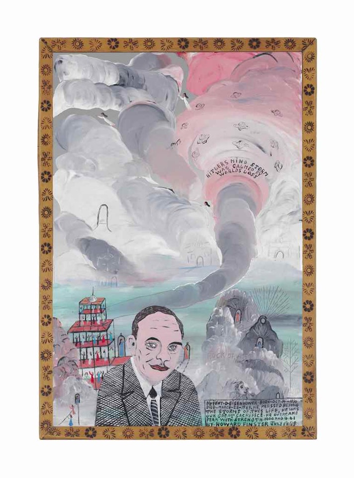 Dwight D. Eisenhower, #1,441 by Howard Finster