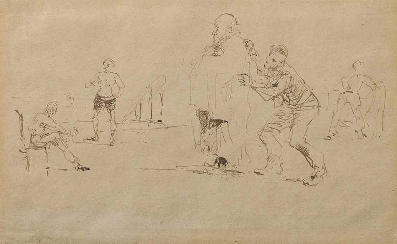 Sur la plage by Henri de Toulouse-Lautrec